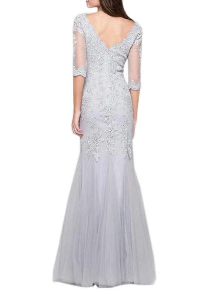 Elegant Mermaid Wedding Dress with Sleeves - Long Formal Evening Gown for Bride & Mother of The Bride | Perfect for Weddings, Proms, Galas & Special Occasions