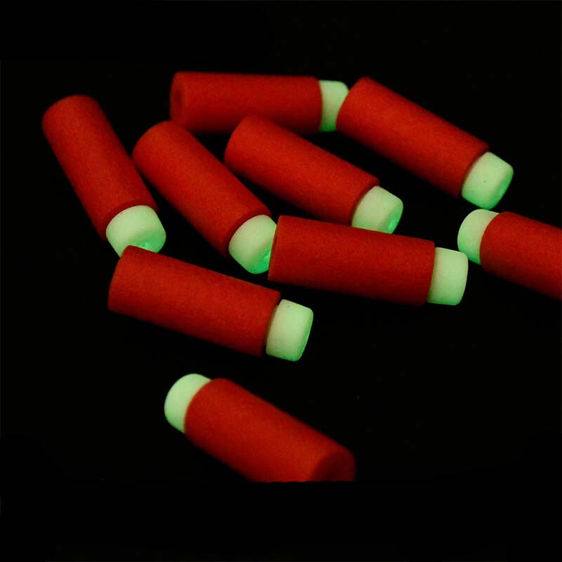 Worker Glow in the Dark Half Length Darts 200pcs - High Visibility Soft Tip Darts for Night Play, Parties & Indoor Games