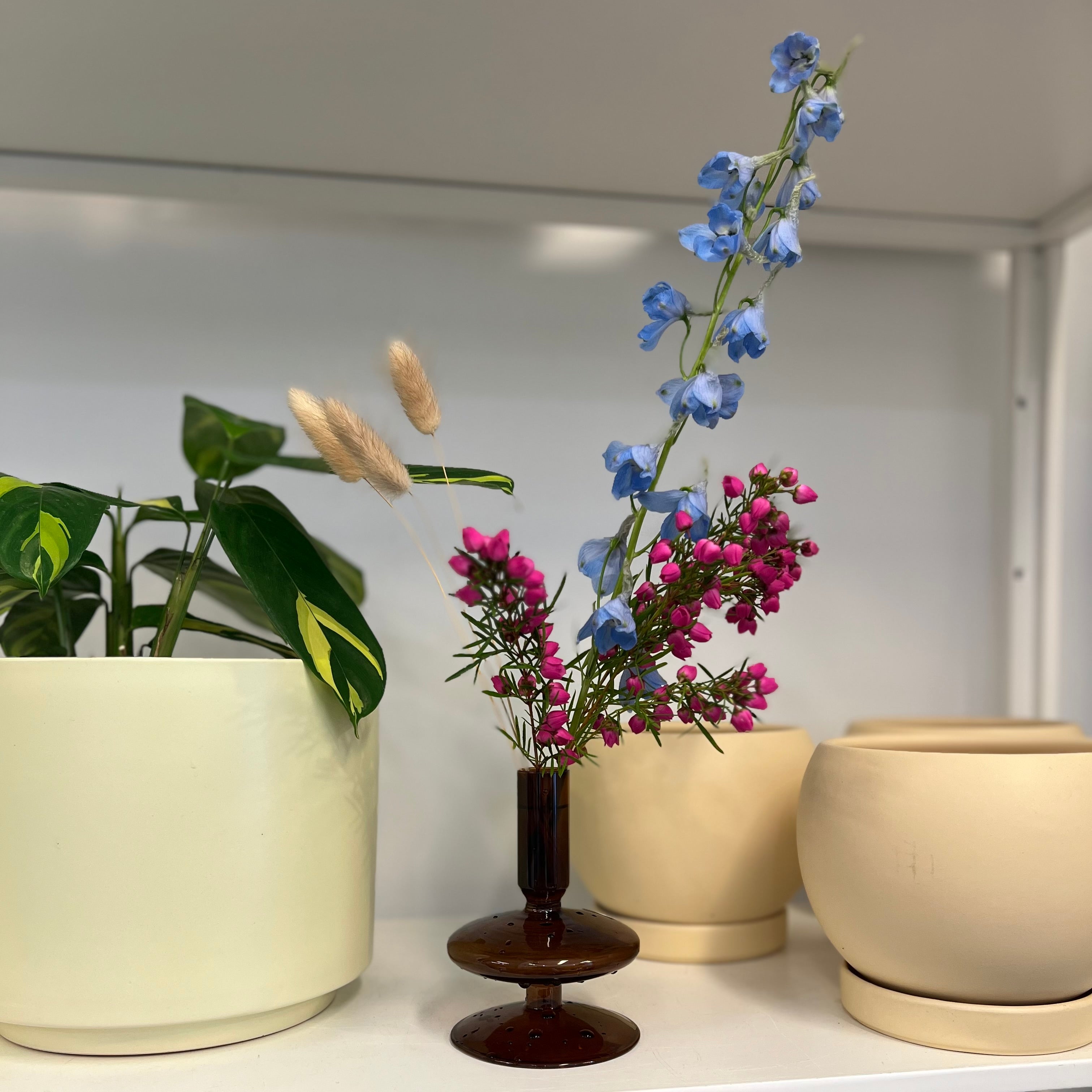 Elegant Glass Vase for Home Decor - Modern Geometric Shapes Design - Perfect for Flowers, Centerpieces & Wedding Decorations