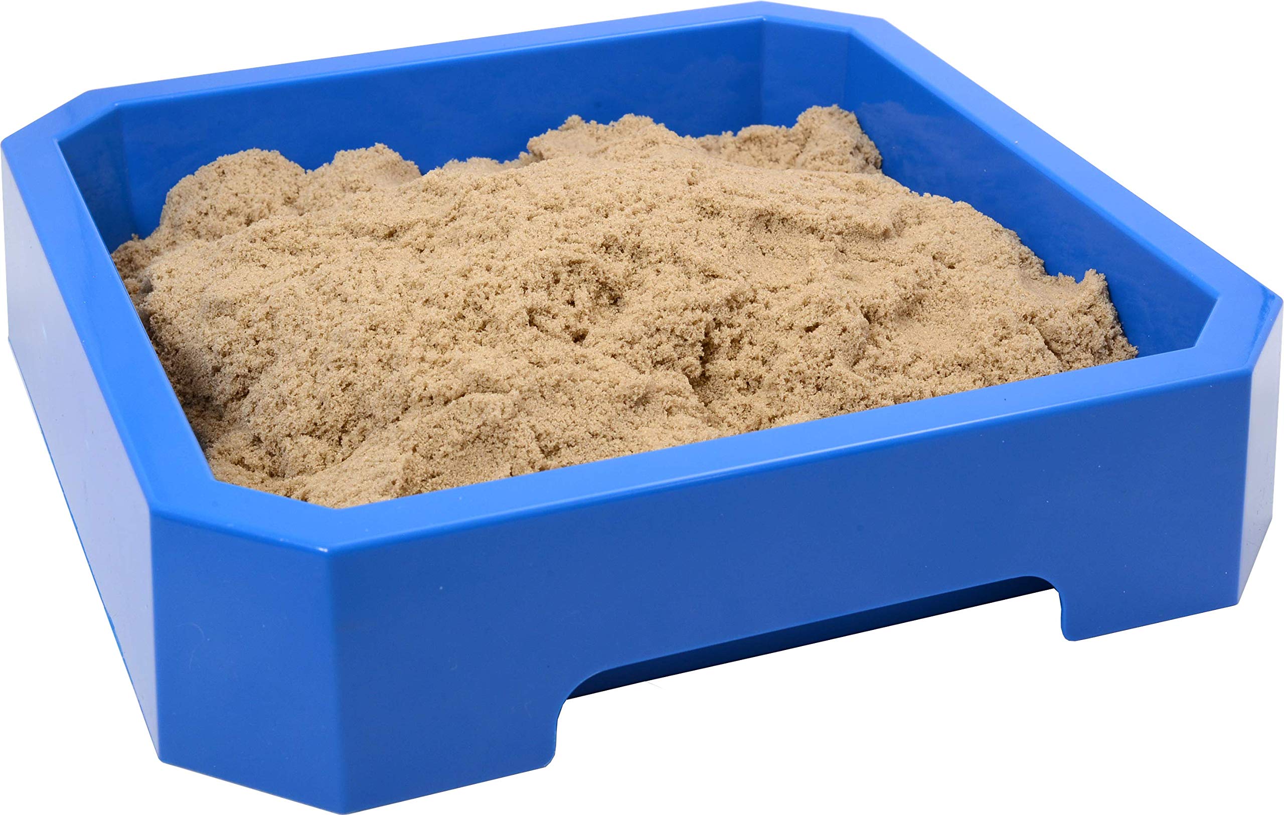 Relevant Play Portable Kids Play Tray for Sand, Dough & Toys - Blue | Non-Slip Activity Tray for Toddler Sensory Play, Arts & Crafts, Mess-Free Snack Time | Perfect for Home, Preschool & Travel Use