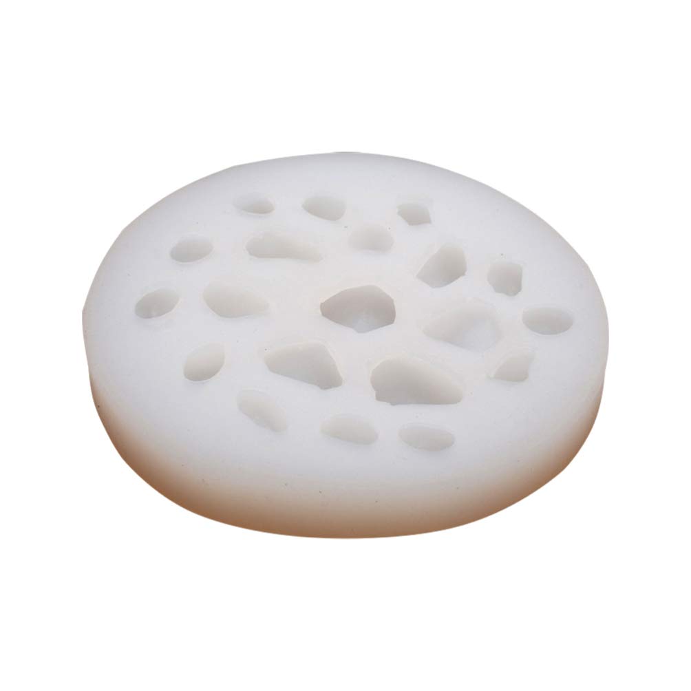 1Pc DIY Stone Silicone Mold for Pebble Making - Irregular Hand Stone Crafting, Resin Art Decor - Perfect for Home Decoration, Garden Stones, and Resin Dice Making Projects
