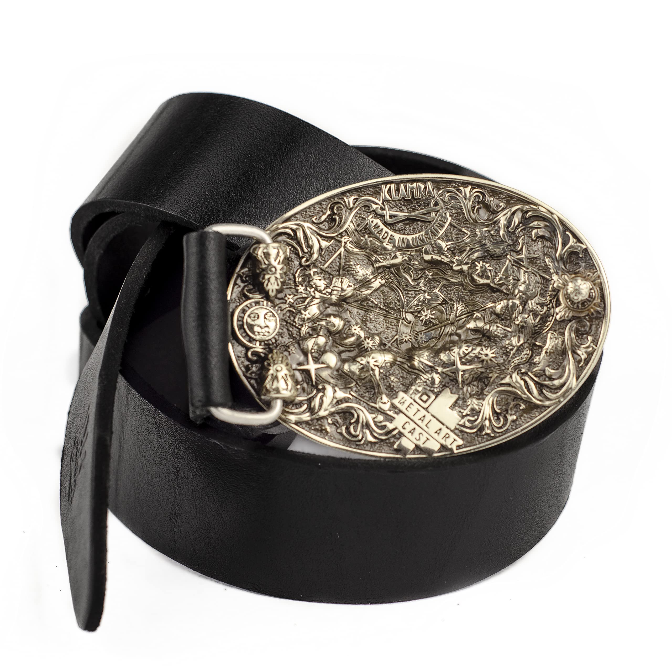 German Silver Zodiac Belt Buckle - Cancer Crab Horoscope Sign Handmade Solid Buckle for Casual Belts | Perfect for Gifts, Fashion Accessories & Astrology Enthusiasts