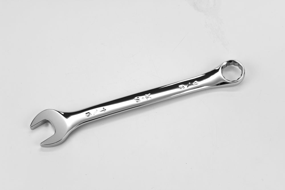 3/4 Inch 12-Point Fractional Regular Combination Chrome Wrench - Professional Automotive & Plumbing Tool for Tightening Nuts and Bolts