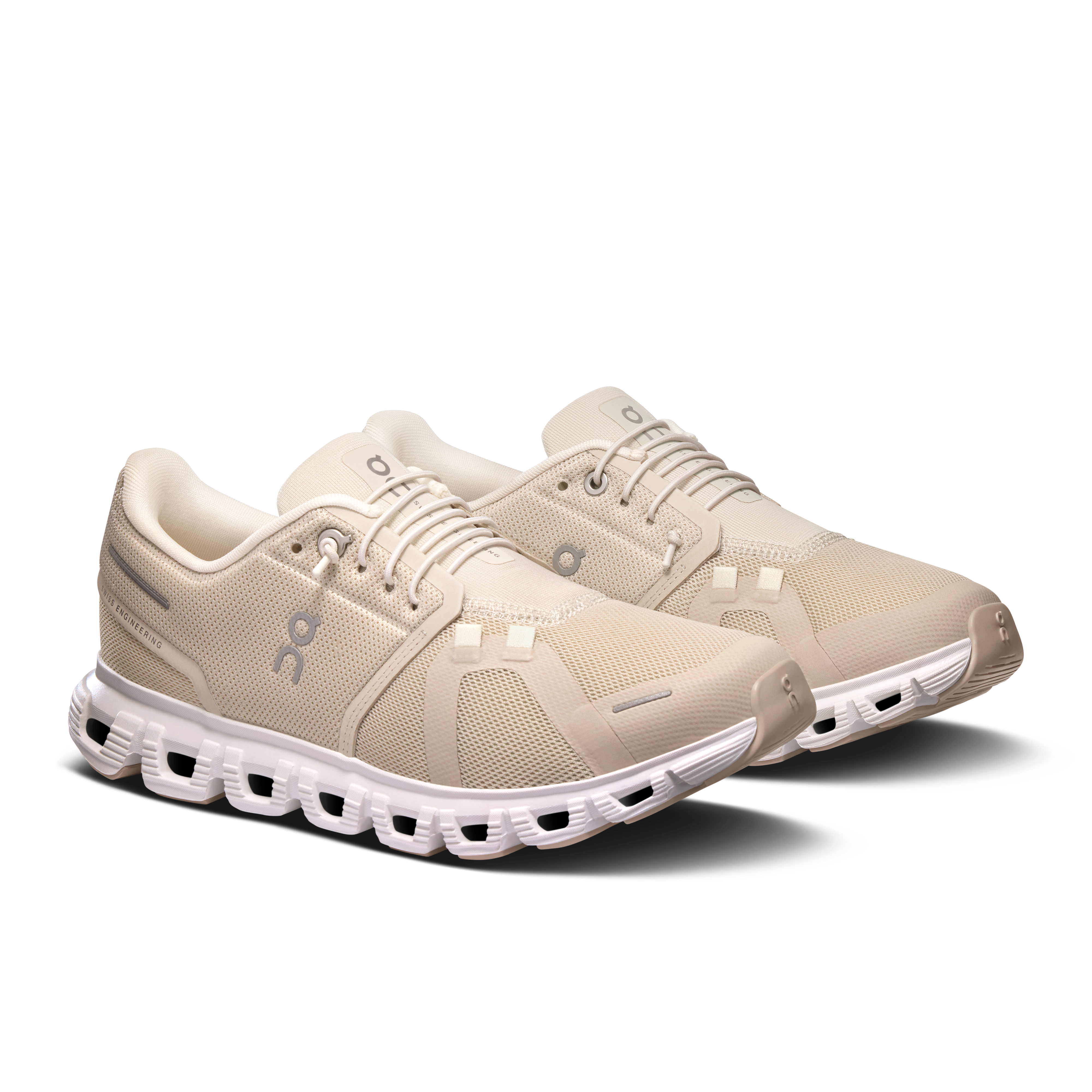 On Running Women's Cloud 6 Running Shoes - Lightweight & Breathable Pearl White Sneakers for Jogging, Gym Workouts & Everyday Comfort