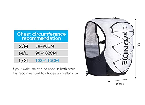 Men's & Women's Hydration Backpack - 18L Large Capacity Running Vest with 500ML Water Bladder - Perfect for Marathon, Hiking, Cycling & Outdoor Sports - Stay Hydrated During Workouts & Adventures
