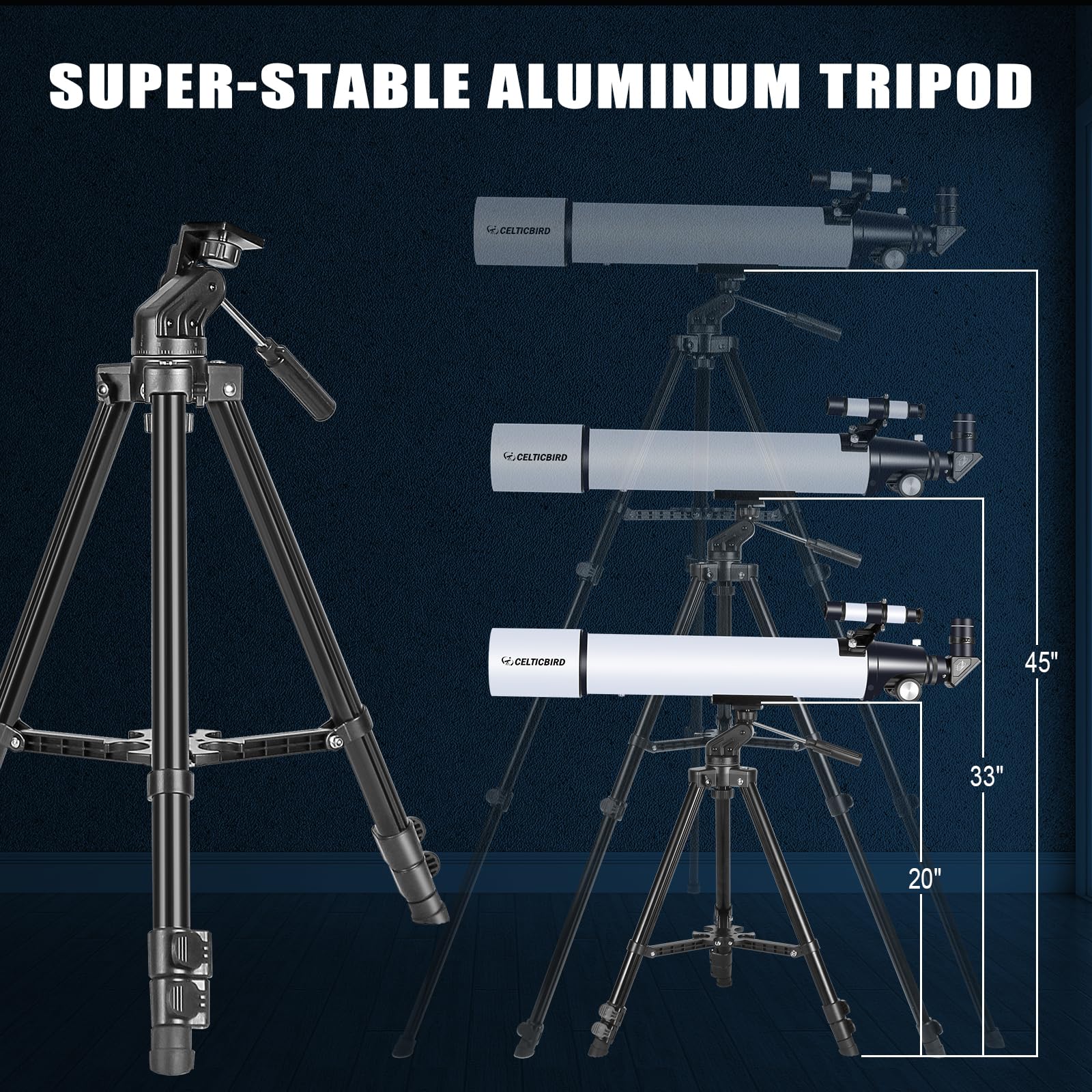 **80mm Aperture 800mm Refractor Telescope for Adults & Astronomy Beginners - High-Powered AZ Mount Telescope with Carry Bag & Phone Adapter - Perfect for Stargazing, Moon Observation & Astrophotography**