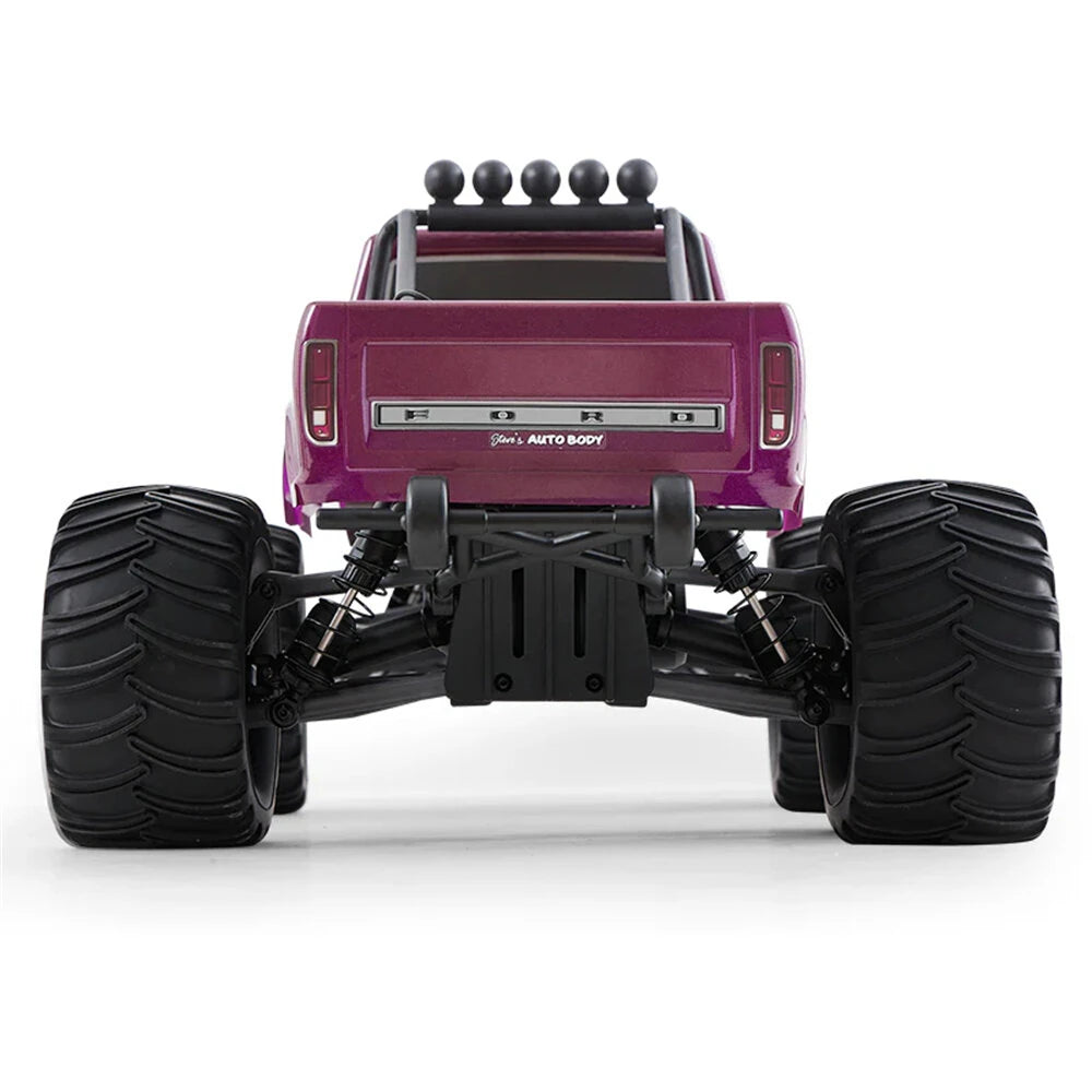 FMS Ford F100 1/10 Scale Ready-to-Run 2WD RC Monster Truck - 30km/h High Speed, 550 Brushed Motor, 2.4GHz Remote Control - Perfect for Off-Road Racing, Backyard Bashing & RC Car Enthusiasts