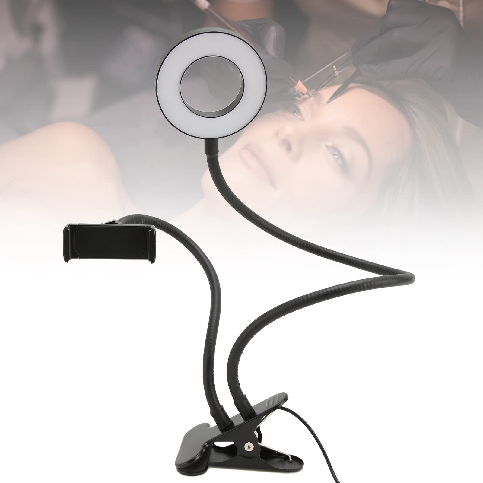 Professional 24-LED USB Ring Light for Camera - Adjustable Brightness Selfie Light for Photography, YouTube Videos, Live Streaming & Makeup (Black) - Perfect for Content Creators, Vloggers & Beauty Enthusiasts