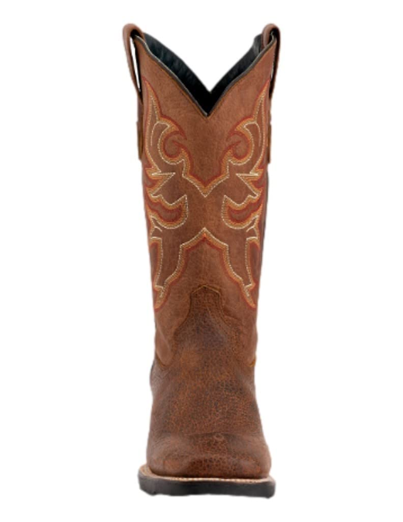 Women's Winter Blossom Western Boots - Waterproof Leather Cowgirl Boots with Fur Lining for Cold Weather, Fashionable Riding and Outdoor Activities