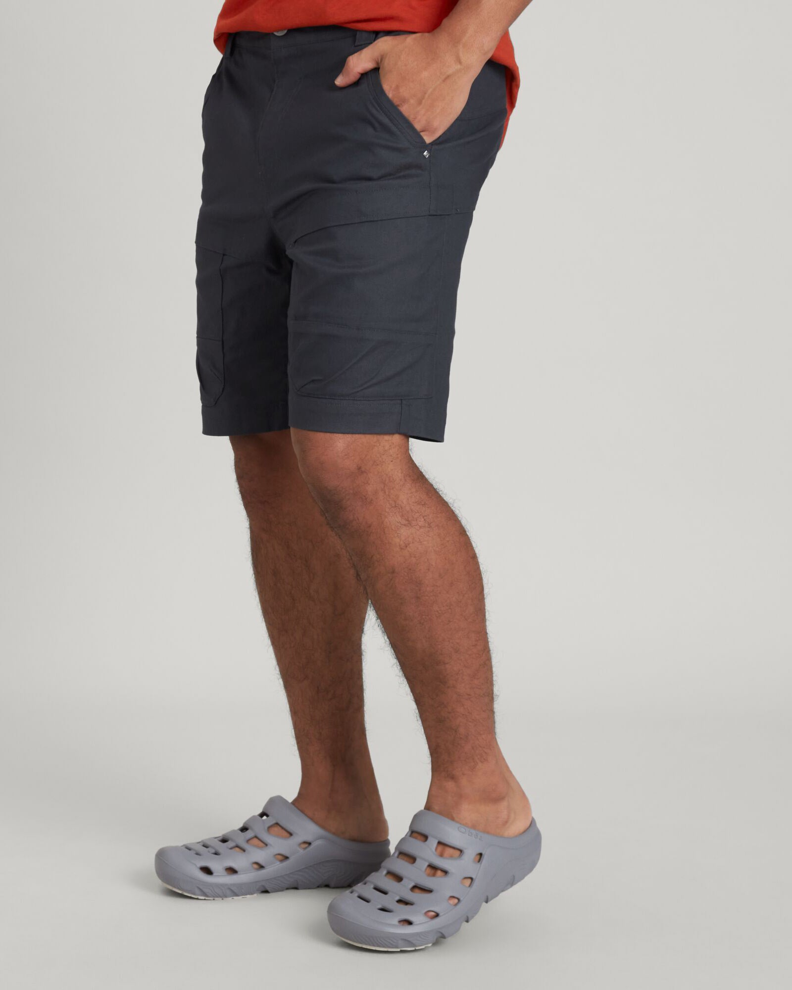 Men's Vander LT Cargo Shorts - Night Black Tactical Outdoor Hiking & Travel Pants for Adventure & Casual Wear