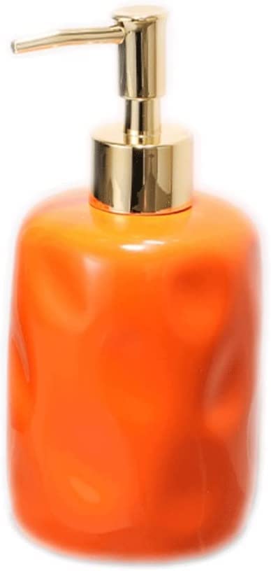 Ceramic Soap Dispenser with Pump - 11.8oz/350ml Manual Lotion Dispenser Bottle for Countertop | Liquid Soap & Lotion Dispenser for Kitchen, Bathroom, Sink, Vanity (Choose Color)