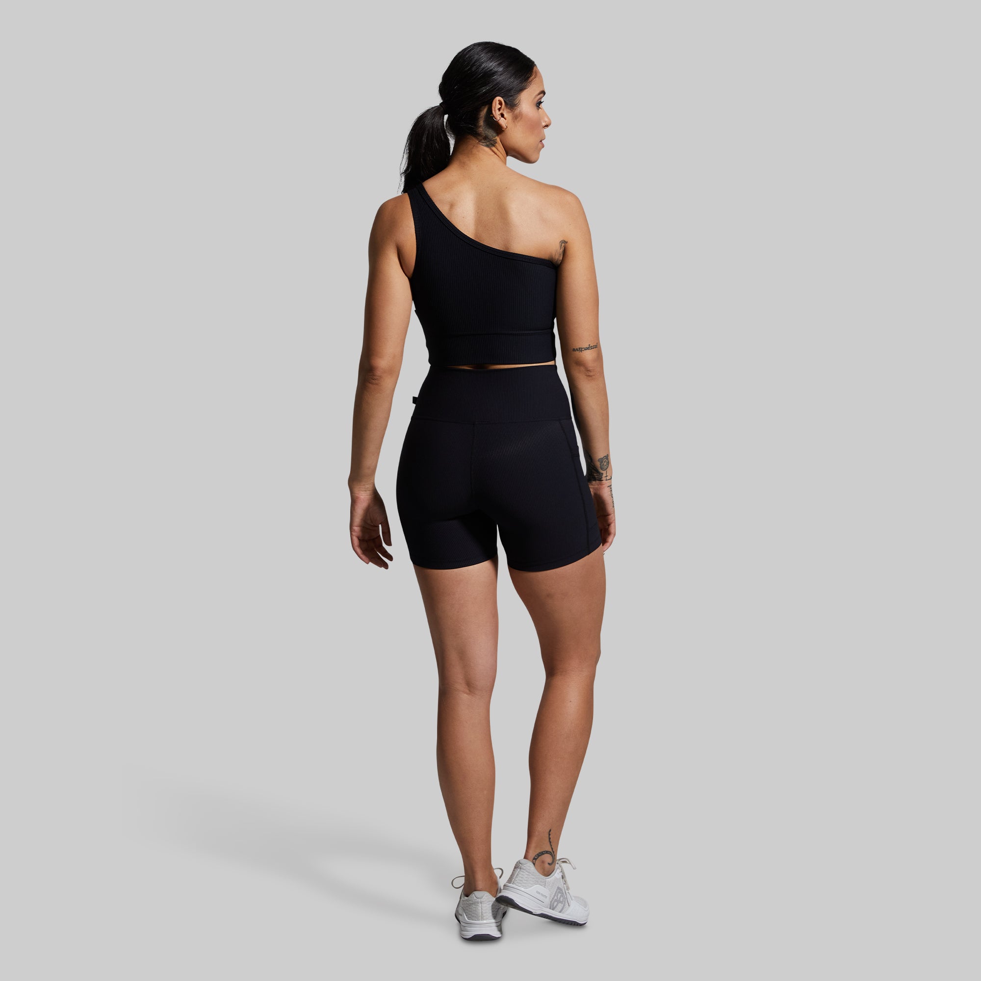 All or Nothing Women's Workout Shorts - Black High Waist Gym Running Yoga Athletic Shorts for Women | Perfect for Fitness, Training & Lounge Wear