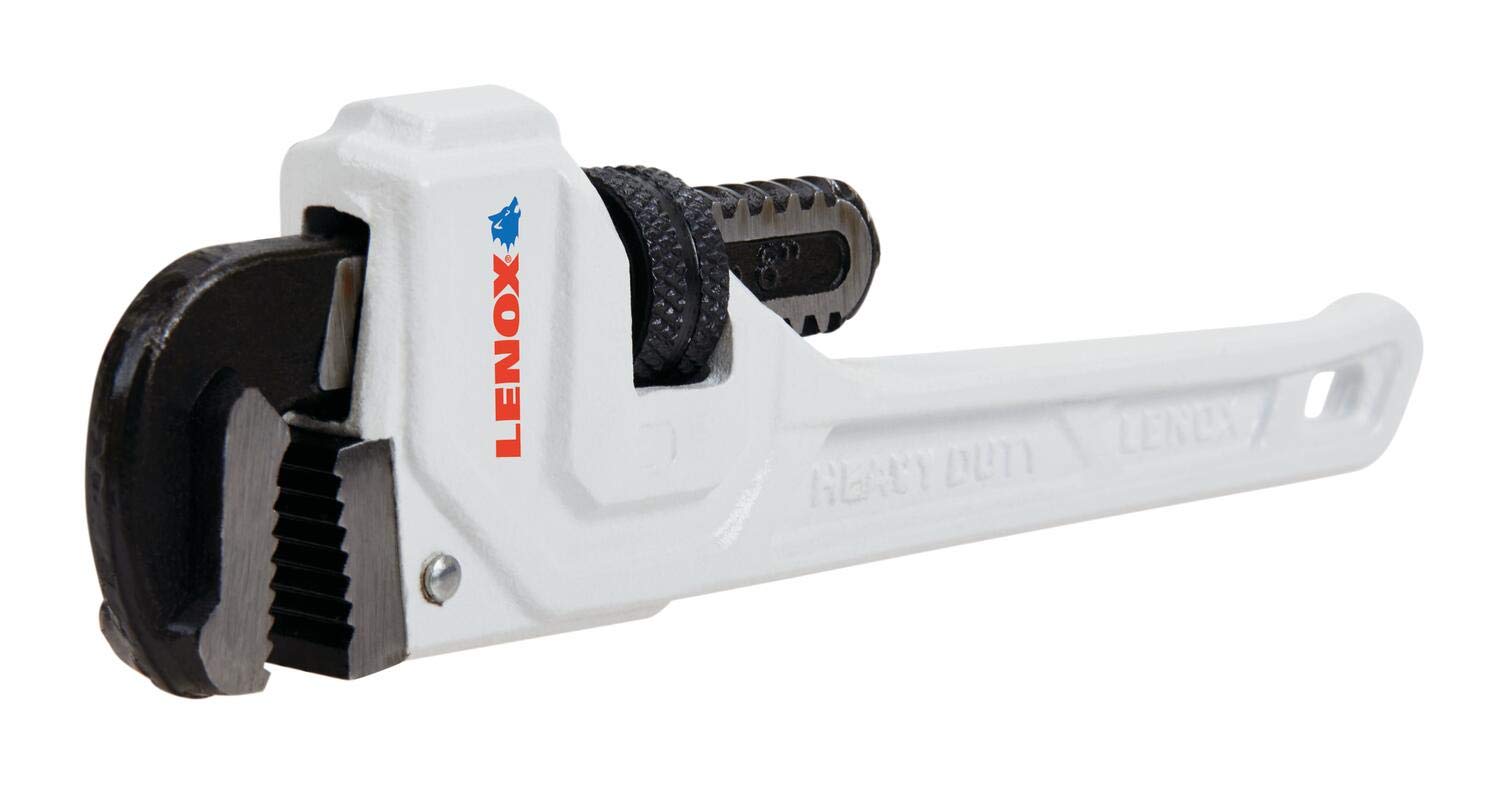 LENOX TOOLS LXHT90708 8-Inch Cast Iron Pipe Wrench - Heavy Duty Plumbing Tool for Home Repairs & DIY Projects