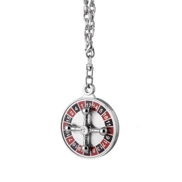 Rotating Russian Roulette Car Compass Pendant - Fractional Design Hanging Charm for Rearview Mirror Decoration | Perfect for Road Trips & Adventure Seekers