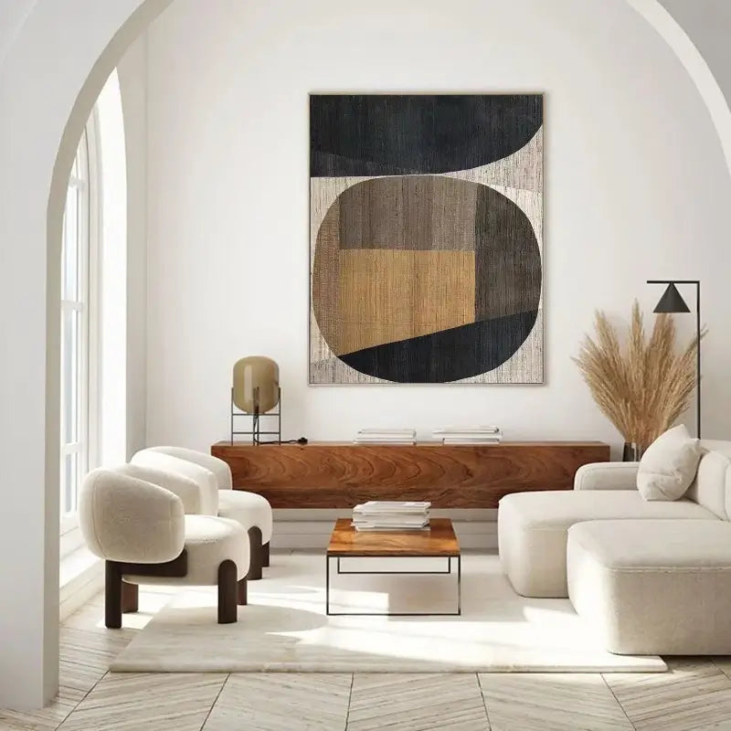 Abstract Tranquility Art Painting #WS011 - Modern Wall Decor for Living Room, Bedroom & Office - Calming Canvas Artwork for Home & Workspace
