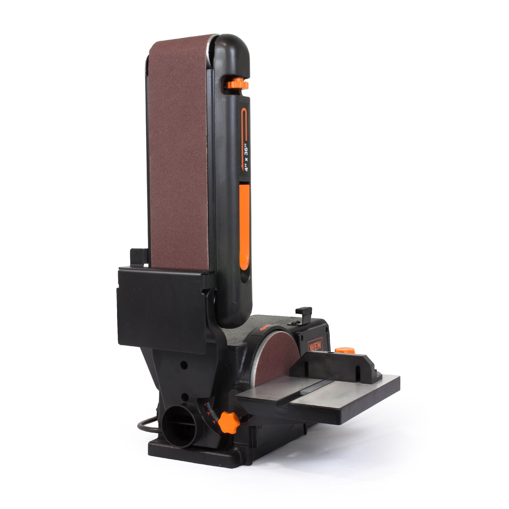 WEN R6502T 4.3 Amp 4x36 Inch Belt & 6 Inch Disc Sander with Cast Iron Base | Refurbished Power Tool for Woodworking, Metal Sanding & DIY Projects