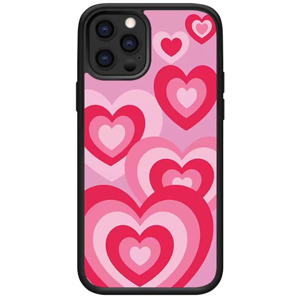 Cute Love Heart Pink Aesthetic iPhone 7/8 Phone Case - Slim Soft Protective Cover for Women & Girls - Perfect for Everyday Use, Valentine's Gifts & Photo Shoots
