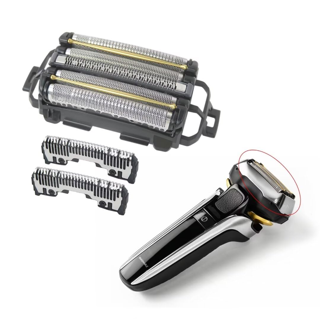 Premium ES9040 5-Blade Replacement Razor Set (Inner + Outer Blades) Compatible with Panasonic ES-CLV9U, ES-CLV7U, ES-CLV7G, ES-CLV5U, ES-CLV5G Shavers - Smooth Shaving for Men's Facial & Body Grooming