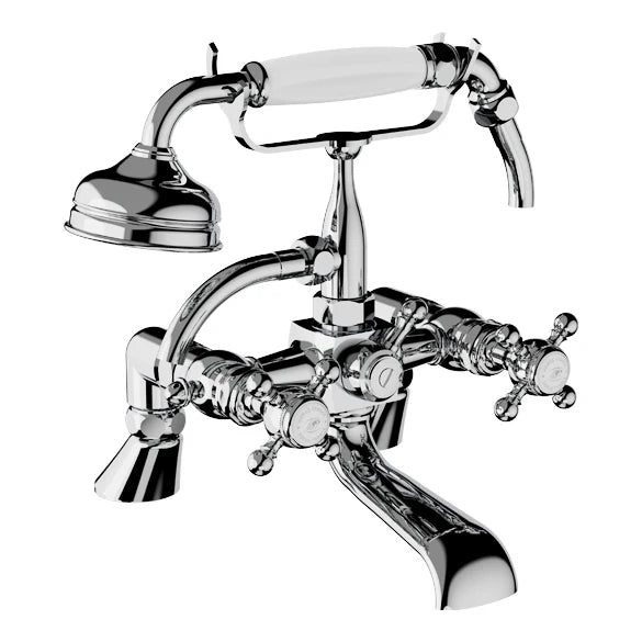 Eloise Chrome Wall-Mounted Bathroom Faucet - Sleek Modern Design for Sink Installation | Perfect for Home, Hotel, and Spa Bathrooms