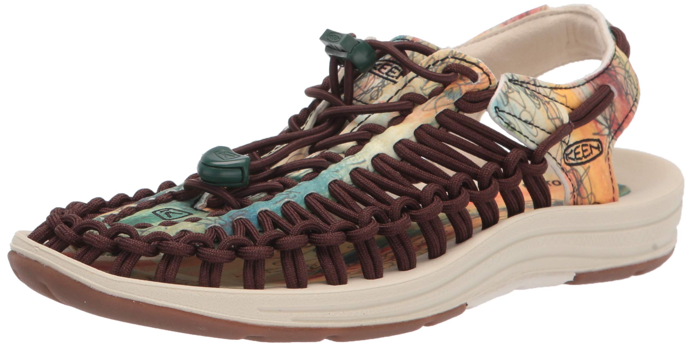KEEN Women's Uneek Classic Two Cord Sandal - Comfortable Outdoor Hiking & Travel Sandals for Women - Perfect for Beach, Camping, and Summer Adventures