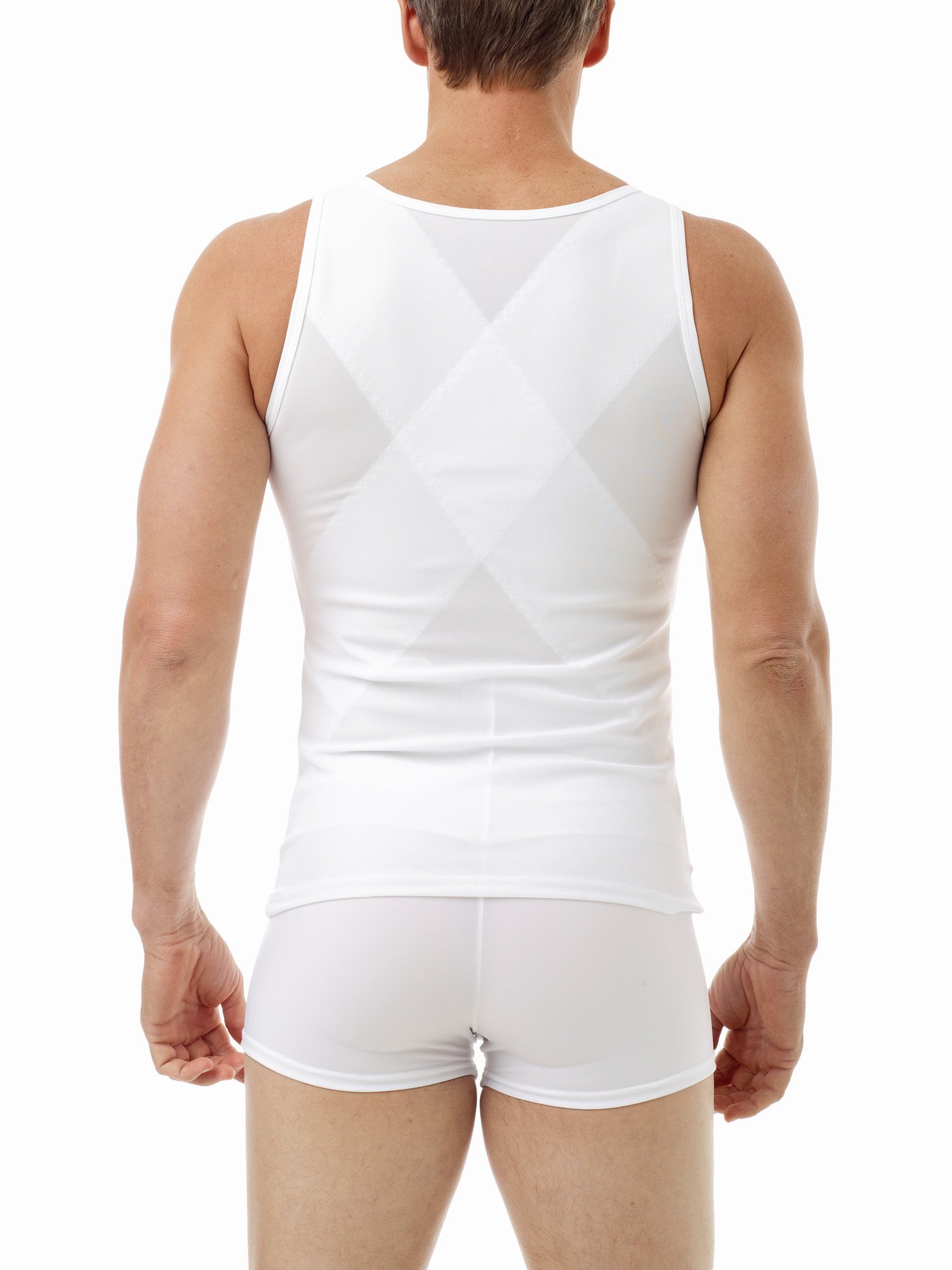 Underworks Posture Control & Training Shirt - 3 Pack for Men, 2X Large, White | Posture Corrector for Office Work, Gym & Daily Wear