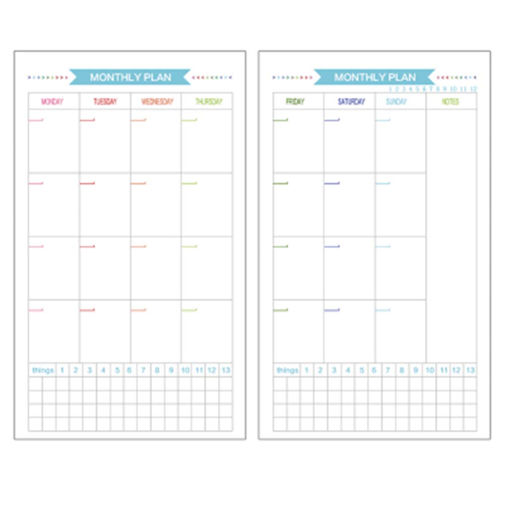 NUOBESTY 40 Sheets A5 Loose Leaf Refill Paper - 6 Hole Punch Replacement Pages for 6 Ring Binder, Leather Journal & Notebook - Perfect for Bullet Journaling, Daily Planning & Craft Projects