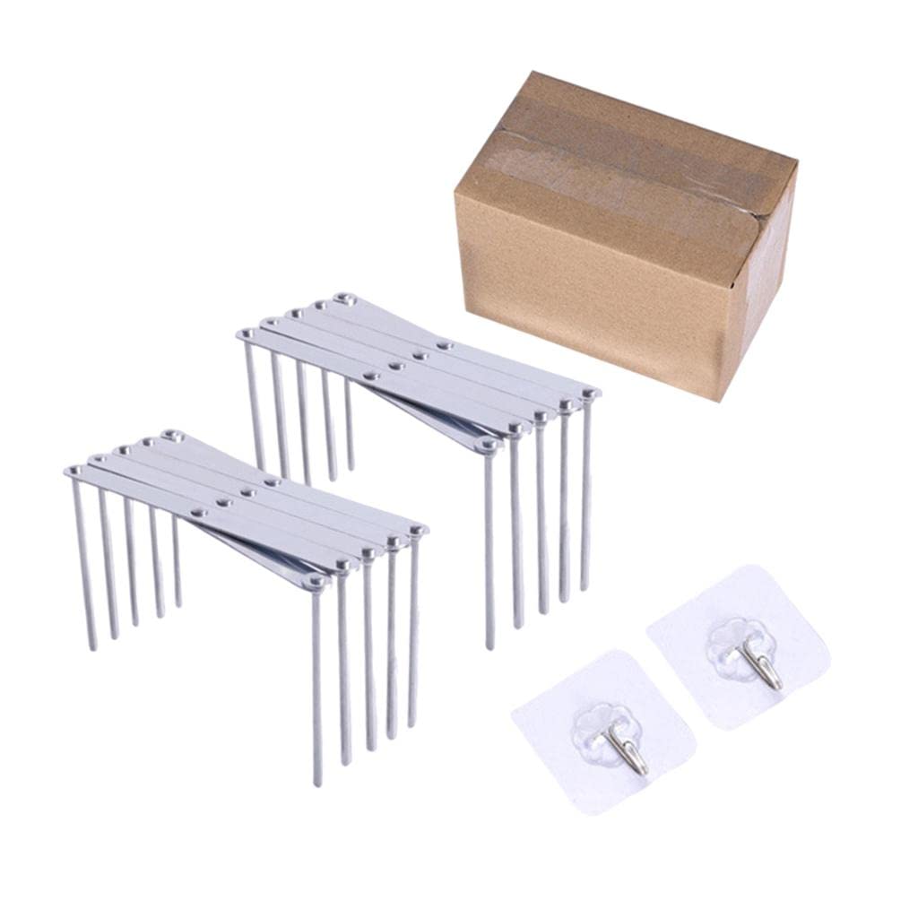 Stainless Steel Pot Cover & Folding Shelf - 2pc Kitchen Accessories for Steaming & Drain