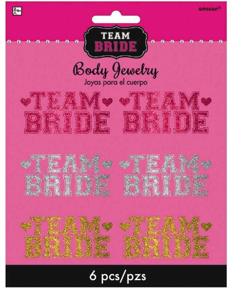 Team Bride Body Jewelry - Elegant Wedding & Engagement Party Accessories for Bridal Showers, Bachelorette Parties & Bridesmaid Gifts