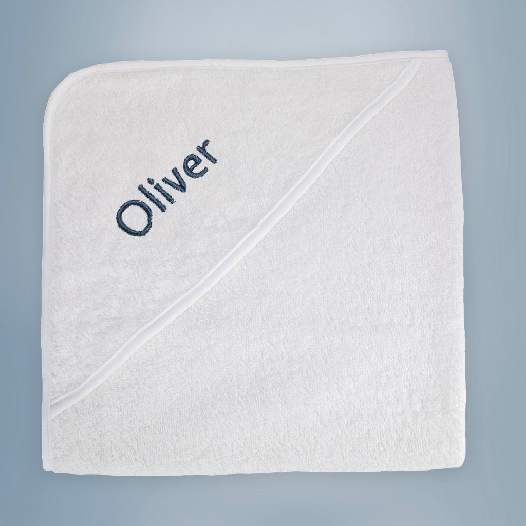 Personalized Baby Boy Hooded Towel - Soft & Absorbent Hooded Bath Towel for Newborns & Toddlers - Perfect for Bath Time, Swimming & Beach Outings