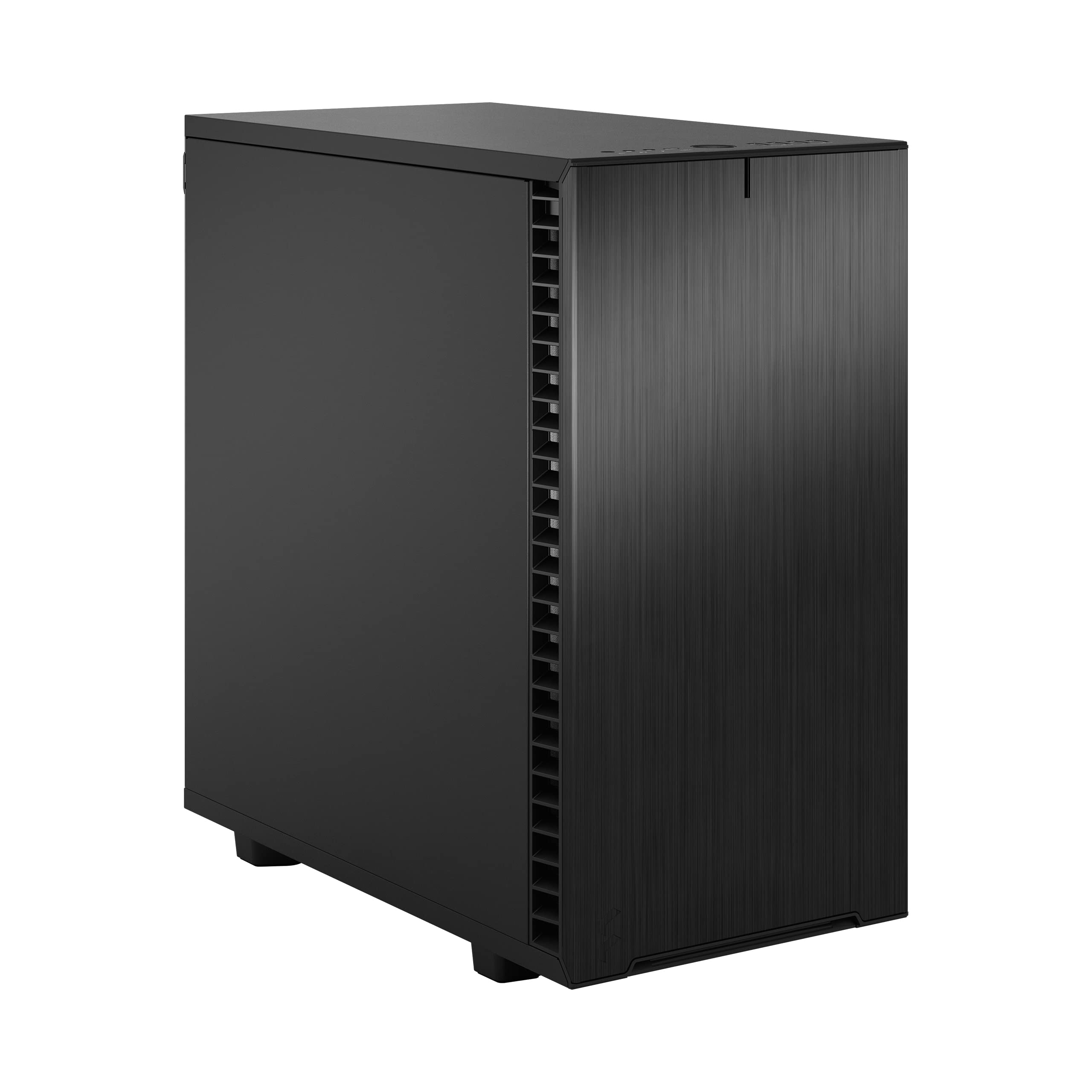 Fractal Design Define 7 Mini Black Micro ATX PC Case - Brushed Aluminum/Steel, Silent Mini Tower Computer Chassis for Home/Office/Gaming Workstation