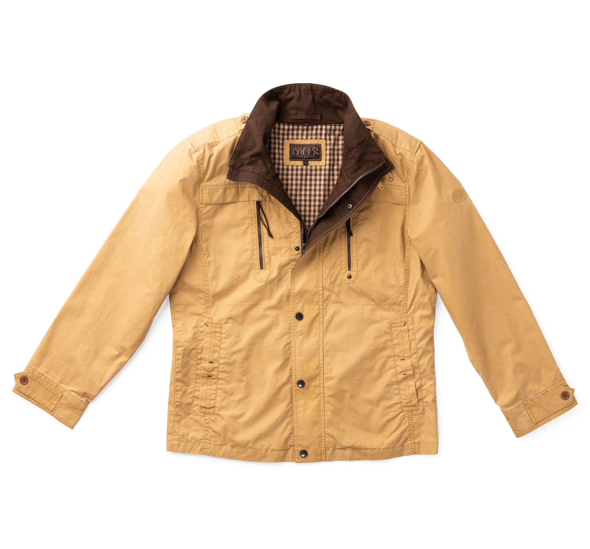 Madison Creek Field Khaki Blowing Rock Jacket - Waterproof Outdoor Hiking & Camping Gear for Men & Women