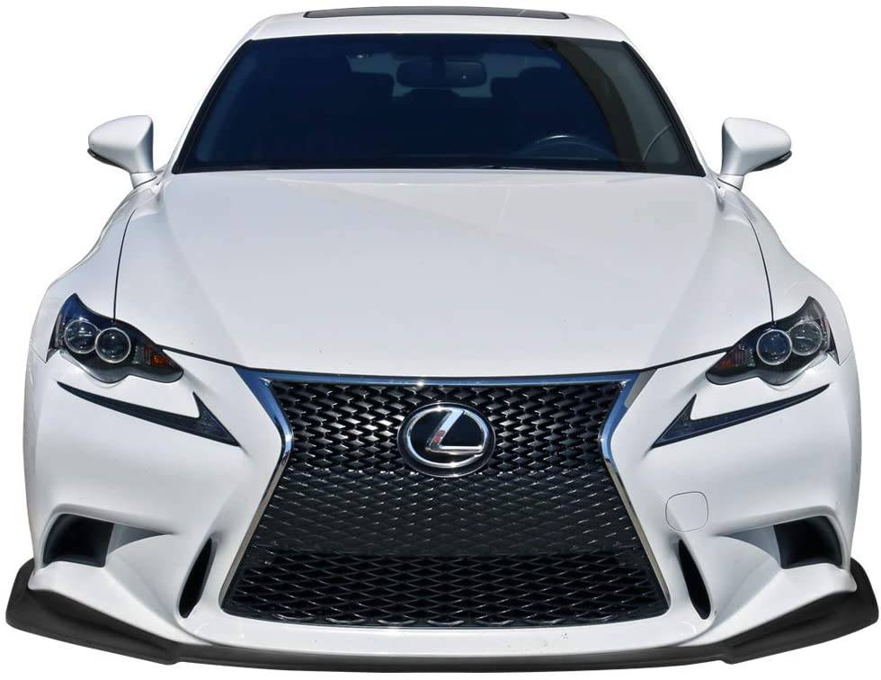 2014-2016 Lexus IS250 IS350 F Sport Front Bumper Lip Spoiler - IK Style Unpainted Polyurethane Splitter for Enhanced Aerodynamics & Sporty Look - Perfect for Car Enthusiasts and Street Racing