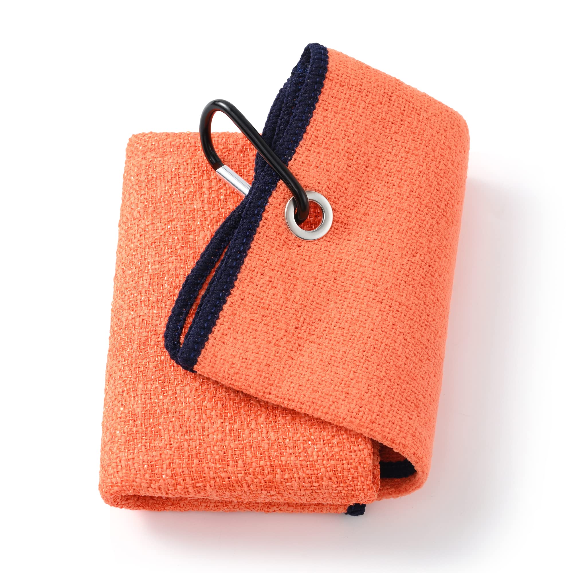 Tri-fold Golf Towel with Scrub Side for Club & Ball Cleaning | Multifunctional Sports Towel for Golfers