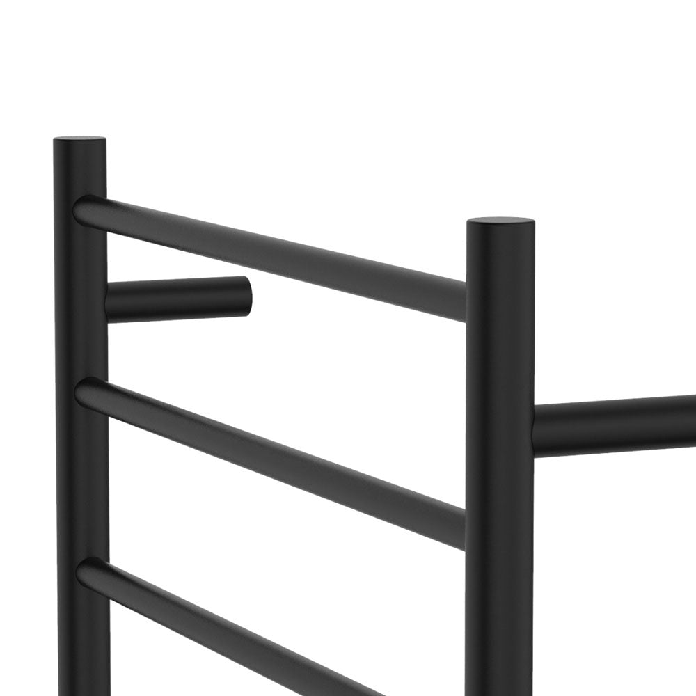 Fienza 8276080MB Isabella Heated Towel Rail - 600 x 800mm Matte Black Bathroom Towel Warmer - Perfect for Luxury Bathrooms, Spas, and Modern Home Decor