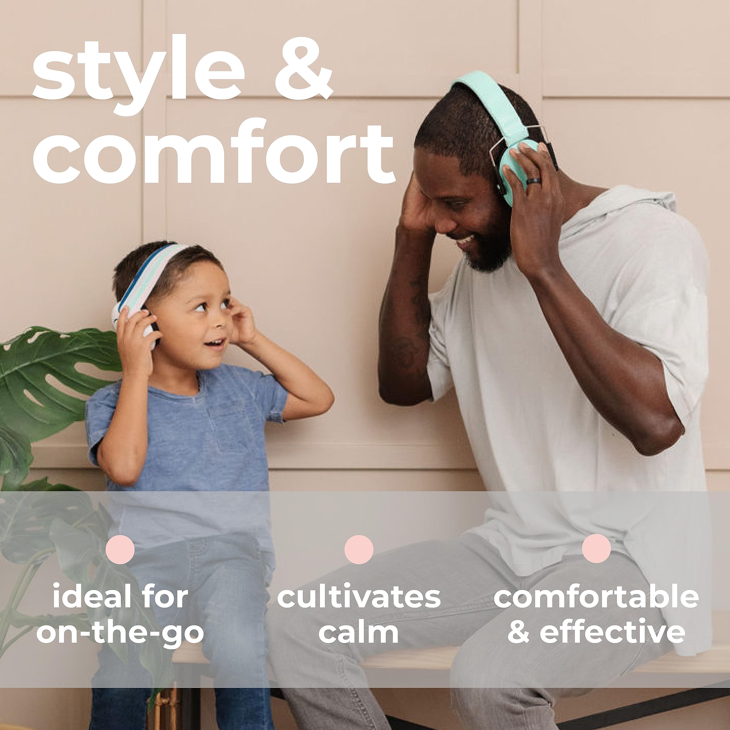 Noise Canceling Baby Headphones for Infants & Toddlers - Soft Ear Protection Earmuffs for Airplane Travel, Concerts & Daily Use - Safe Hearing Protection for Kids 0-3 Years