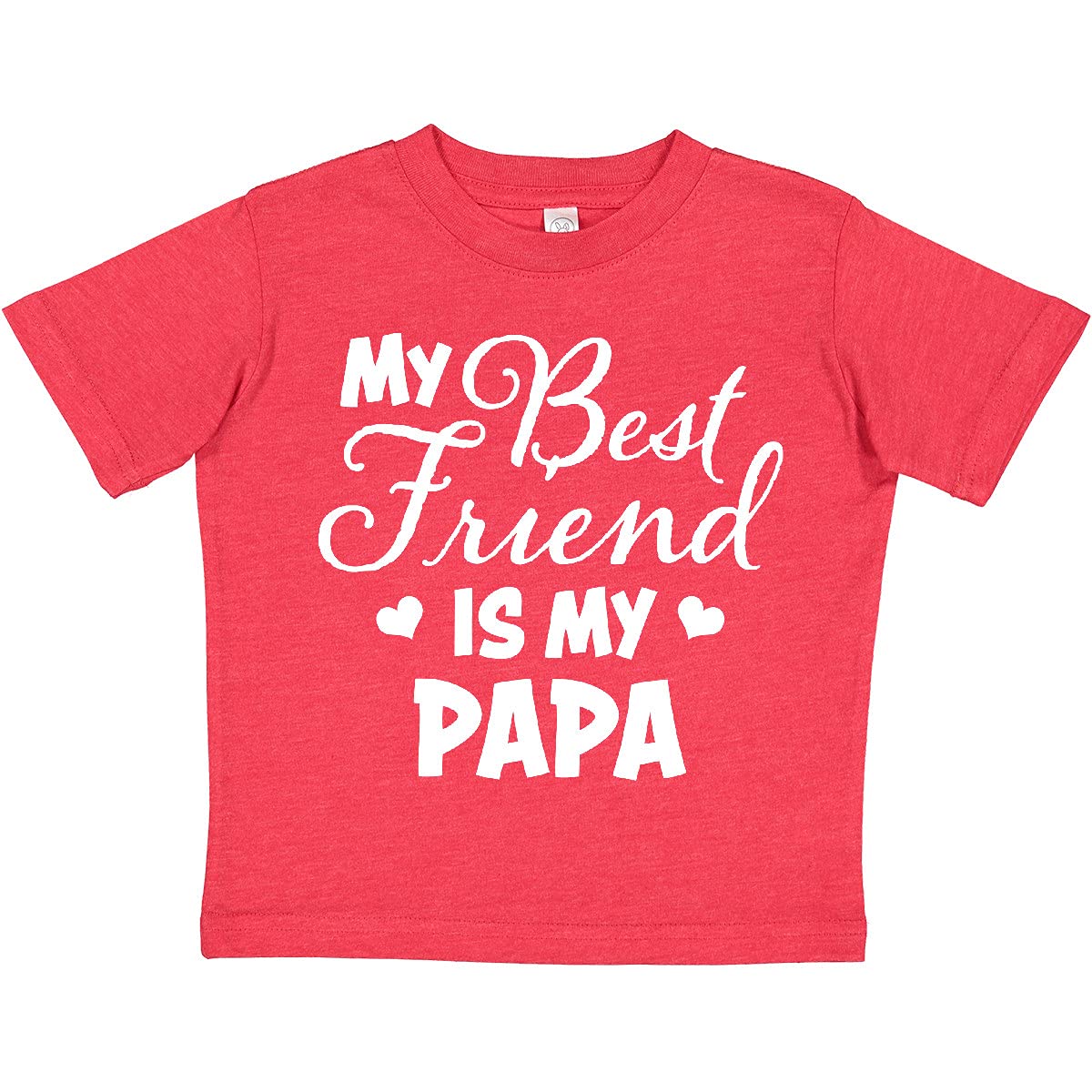 My Best Friend is My Papa with Hearts Toddler T-Shirt - Perfect for Father's Day & Family Outings