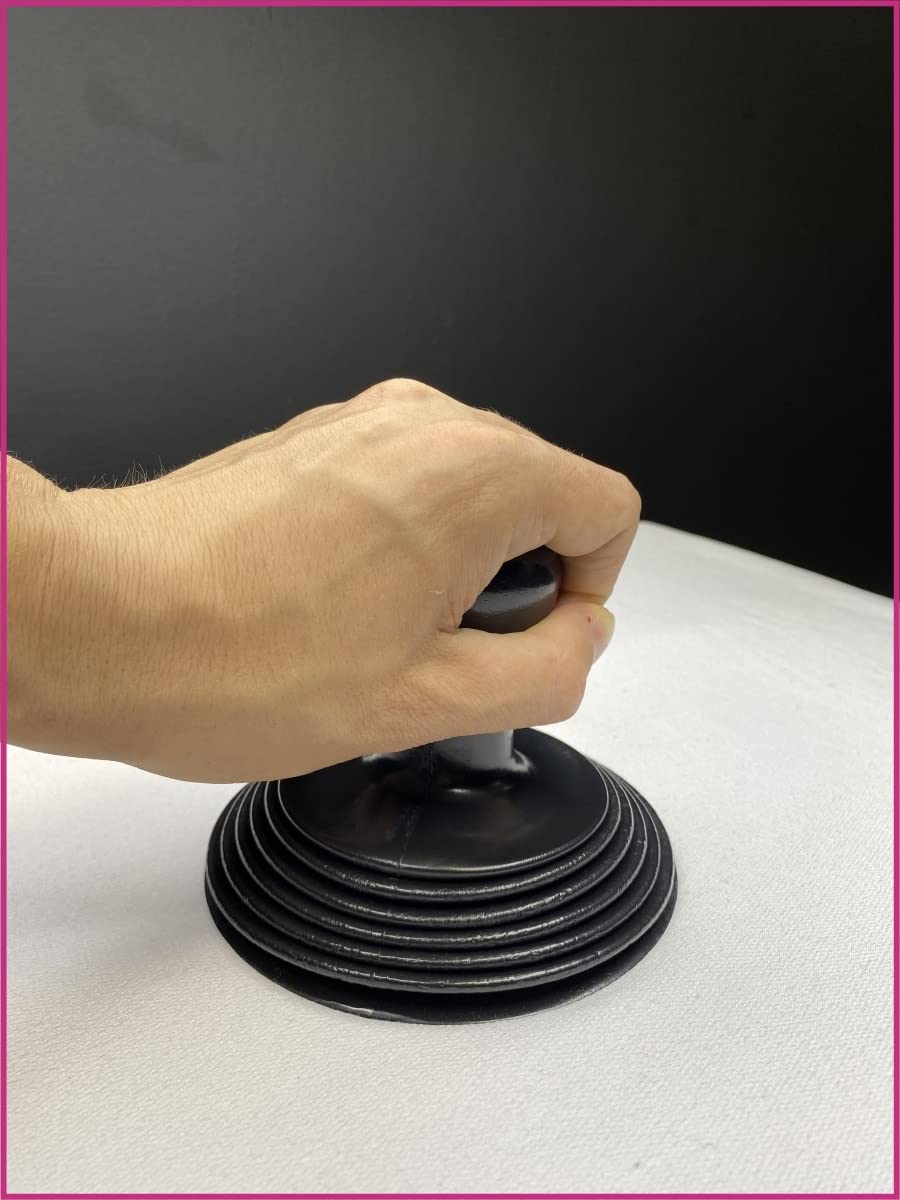 Mighty Tiny Plunger - Powerful Mini Sink & Drain Plunger for Bathroom, Kitchen, RV - Fast & Easy Unclogging Tool - Black (Perfect for Showers, Bathtubs, Small Sinks & Travel Use)