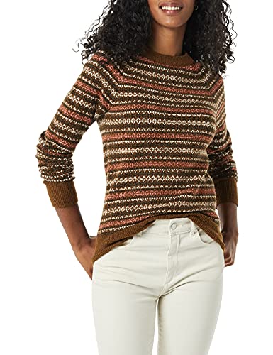 Dark Chestnut Brown Geo Print