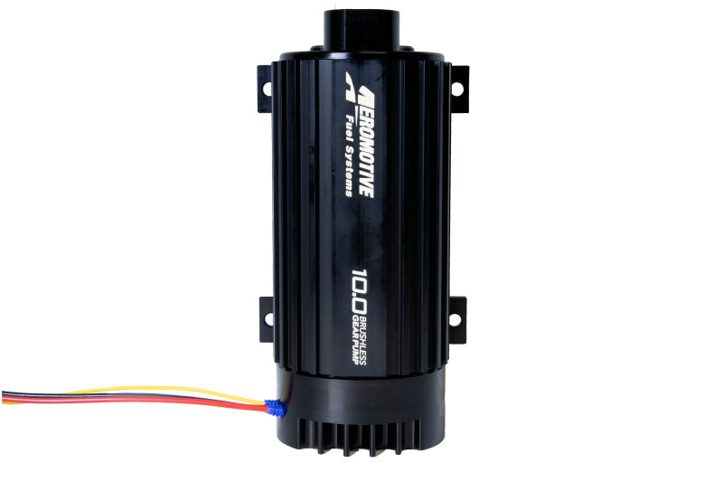 Aeromotive TVS In-Line Brushless Spur 10.0 External Fuel Pump - High Performance Fuel Delivery for Racing, Hot Rods & Custom Builds