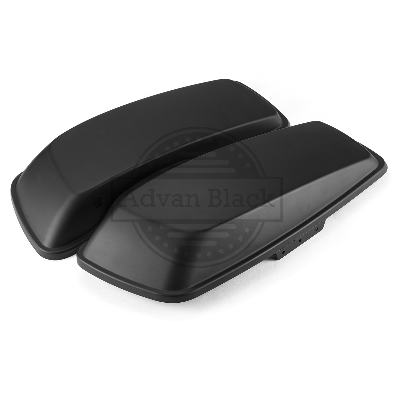 2014+ Harley Touring Motorcycle Saddlebag Lids - Ready to Ship Denim Black Replacement Parts | Perfect for Road Trips & Custom Bike Upgrades