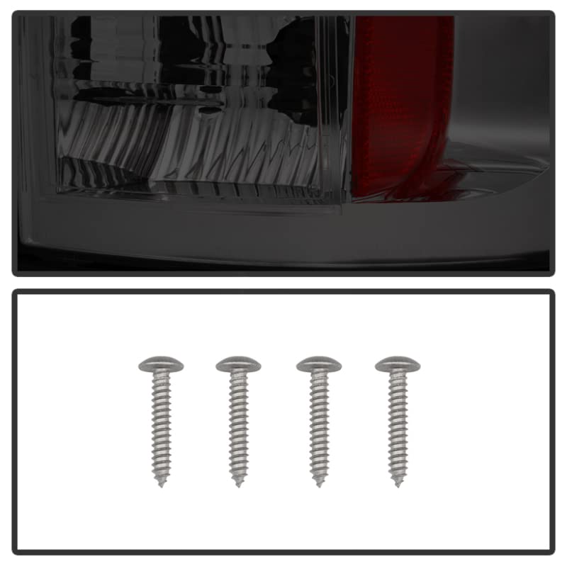 Spyder Auto 5002594 LED Tail Lights - Chrome/Smoked Lens - High Visibility Brake Lights - Perfect for Jeep Wrangler JK & Dodge Ram 1500 - Upgrade Your Night Driving Safety