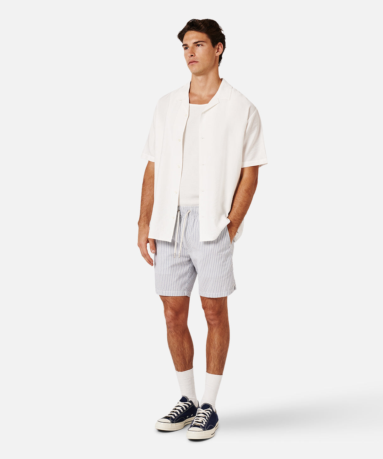 Periera Short Sleeve Shirt for Men - Premium Cotton Casual Button Down Shirt in Off White | Perfect for Office Wear, Summer Outfits & Smart Casual Occasions