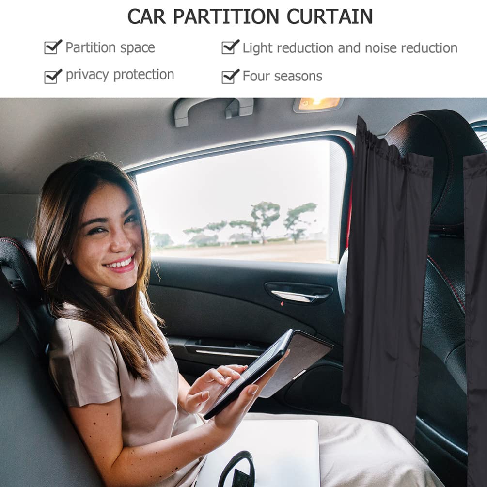 FAVOMOTO 1 Set Car Window Privacy Shades - Front Window Sun Shade for Cars, Camping & Travel | UV Protection Pongee Fabric Sun Visor | Perfect for Road Trips, Baby Protection & Privacy While Parking