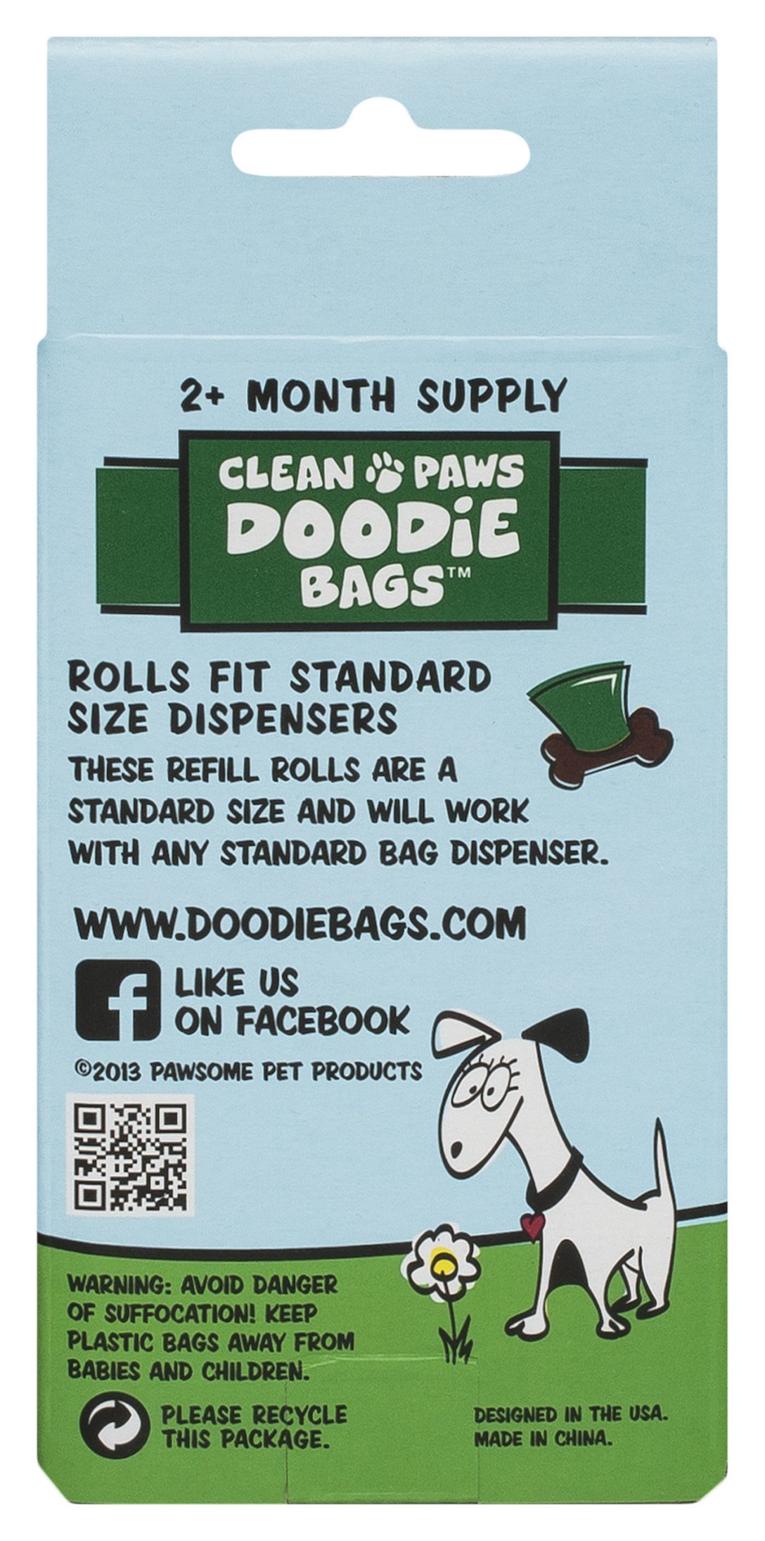Clean Paws Refill Rolls for Dogs – 8 Rolls | Pet Grooming Wipes for Paws, Face & Body – Gentle & Hypoallergenic | Perfect for After Walks, Travel & Home Use