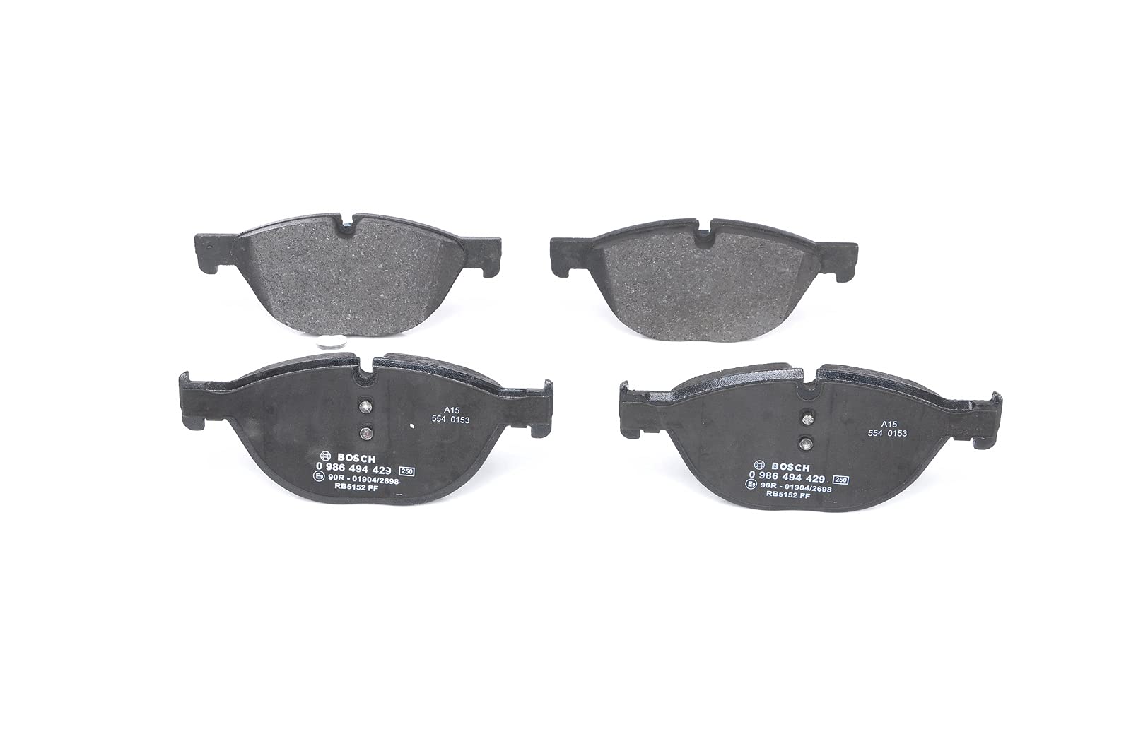 BOSCH BP1351-0986494429 Brake Pad Set - Premium Replacement Brake Pads for Smooth & Safe Stopping | Perfect for Daily Commuting, City Driving & Highway Use