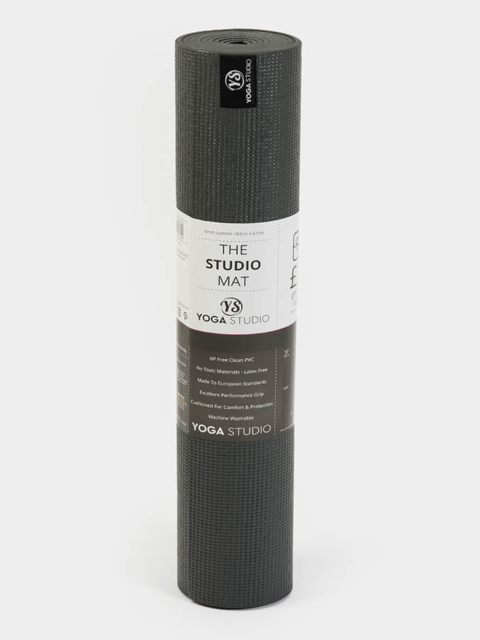 Custom Yoga Mat 6mm Thick with Personalized Design - Graphite Grey for Home Workouts, Studio Practice & Outdoor Yoga Sessions