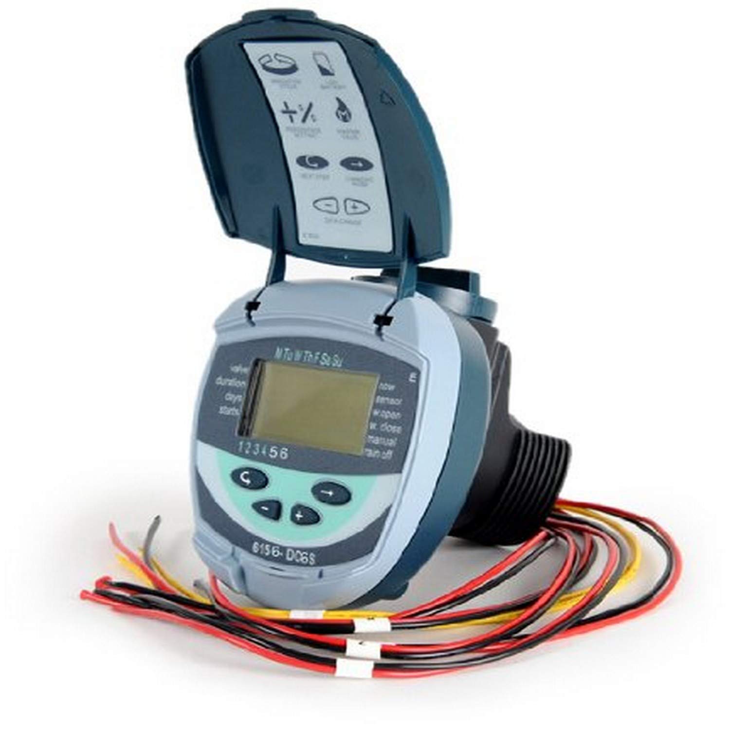 Galcon 61562 DC-6S 6-Station Battery Operated Irrigation Timer for Sprinkler & Drip Systems - Indoor/Outdoor Watering Solution with Daily/Cyclic Programs - Perfect for Home Gardens, Nurseries, Greenhouses & Propagation Misting (Model GAJFSI002P0)