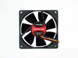 Evercool 80x80x25mm 12V PWM High Speed Cooling Fan - Quiet & Durable PC Case Fan for Gaming Computer, Server, and Electronics Cooling