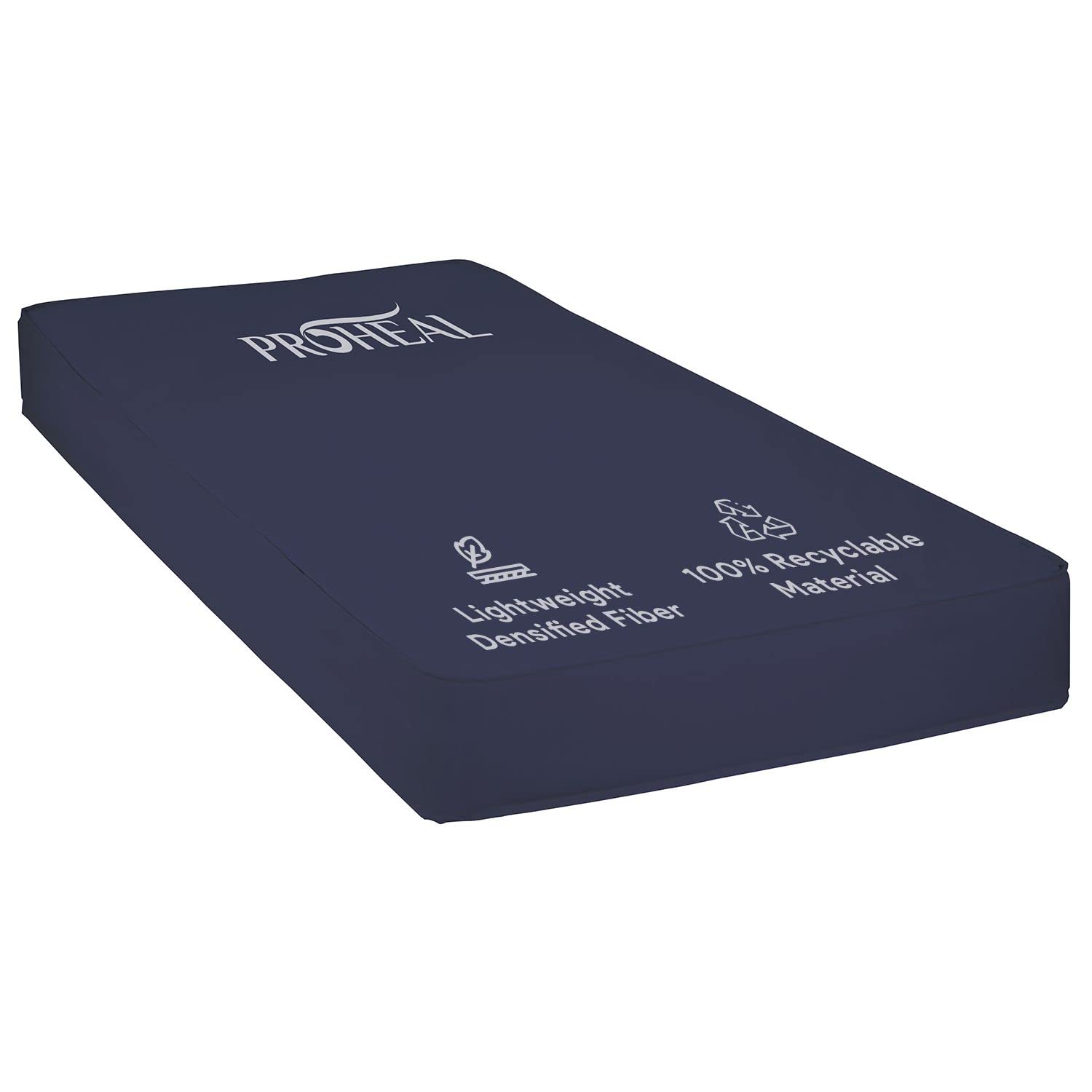 Premium Densified Fiber Hospital Bed Mattress - Lightweight Nylon Medical Mattress for Home Care - Pressure Relief & Bed Sore Prevention - 100% Recyclable Eco-Friendly Material - 35
