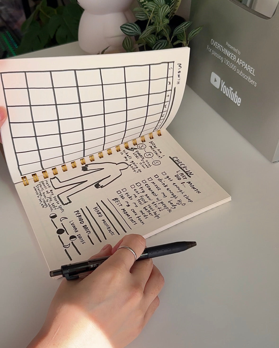 Self Care Planner - Undated 12 Month Journal for Personal Growth, Emotional Reset & Mental Wellness | Perfect for Goal Setting, Daily Reflection & Stress Relief